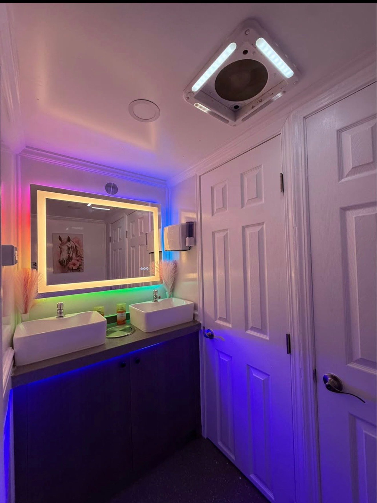 Classic Trailer - Vanity Area with LED Lighting